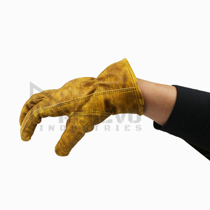 Nouveaux gants de travail en cuir général respirants résistants aux coupures de qualité supérieure avec logo personnalisé en gros pour hommes - Product Image 5