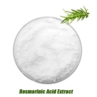 Extrait de romarin de qualité alimentaire à base de plantes naturelles, 5% 10% d'acide rosmarinique pur, poudre blanche en bouteille ou en fût