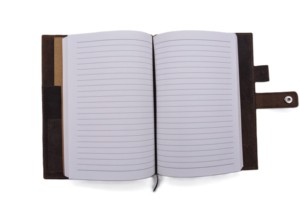 Journal de cahier rechargeable arbre de vie brun vintage fait à la main avec fermeture à pression et boucle de stylo en relief personnalisé - Product Image 5