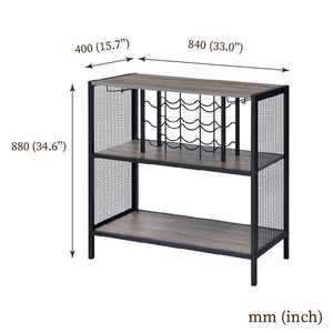 Holar ไต้หวันออกแบบให้รับน้ำหนักได้50กก.,โต๊ะคอนโซลโถงทางเดินห้องนั่งเล่นพร้อมชั้นวางไวน์ - Product Image 3