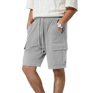 Pantalones cortos de calidad superior para hombre, pantalones cortos holgados informales de algodón hasta la rodilla para hombre, pantalones cortos de carga de gran tamaño para hombre - Product Image 1