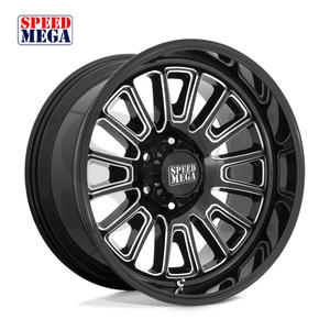 Jantes tout-terrain en alliage d'aluminium chromées brillantes forgées CNC à déport profond 24x12 26x10 28x14 8x170 8x180 8x6.5 6x5.5 - Product Image 1