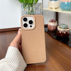 Zenos Luxury Vintage Fashion PU Funda de cuero para iPhone 15 All Series Moon <span class=keywords><strong>Crater</strong></span> Pattern Funda trasera a prueba de golpes Artesanías de cuero - Product Image 3