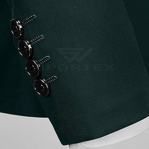 Vente en gros de blazers de haute qualité pour hommes avec logo personnalisé, simple boutonnage, manches longues, nouveau design, prix raisonnable, sur mesure, OEM - Product Image 5