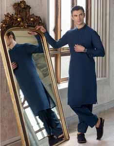 Kurta/Kurti Masculina de Verano de Último Diseño HN Impex 2025, Fabricada en Fábrica, Reversible, Informal, de Algodón, para Bodas, Precio Económico - Product Image 3