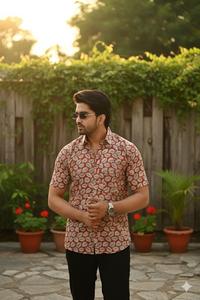 Camisa Casual de Manga Larga 100% Algodón para Hombre, Ropa de Verano para Resort, Hecha a Mano, Ecológica, Transpirable, Estampada, Personalizable ODM - Product Image 3