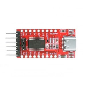 FT232RL USB เป็น TTL 3.3V 5V Type-C สายเคเบิลดาวน์โหลดแบบอนุกรมขนาดเล็กสำหรับชิ้นส่วนเครื่องมือ - Product Image 2