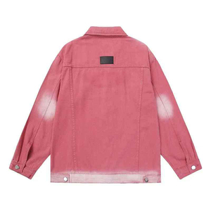 Veste en jean pour hommes, veste lourde délavée à l'acide, vêtements de travail décontractés délavés au soleil, veste en jean décontractée de haute qualité - Product Image 2