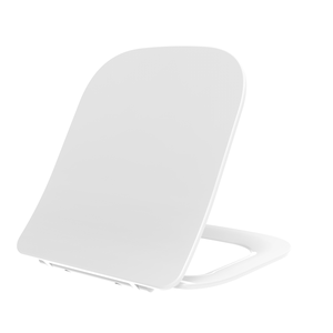 Couvre-siège de toilette carré mince blanc en matériau thermoformé - Product Image 2