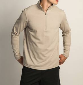 เสื้อเชิ้ตแขนยาวผู้ชายแบบมีซิปครึ่งแขนผ้าฝ้าย100% สั่งซื้อจำนวนมากทำจากผ้าฝ้ายพรีเมียม - Product Image 2