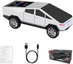 Dernier modèle en stock WS-580 Tesla Cyberpickup, enceinte sans fil avec écran LED, basses puissantes, enceinte Bluetooth portable - Product Image 1