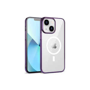 Funda Protectora Anti-Golpes con Patrón de Píxeles Morado Oscuro Premium para Carga Inalámbrica Compatible con 14 y Google Pixel 6 - Product Image 1