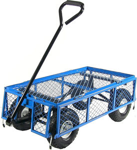 รถเข็นกอริลลาสำหรับสวนใช้ในฟาร์มทำจากเหล็กน้ำหนักมากน้ำหนัก1000ปอนด์พร้อมตาข่ายถอดออกได้แปลงเป็นเตียงพื้นเรียบ - Product Image 2