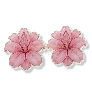 Support à cils en acrylique personnalisé, multifonctionnel et durable, pour la formation en extension de cils, avec poignée en forme de cœur, papillon ou ovale, pour la beauté - Product Image 1