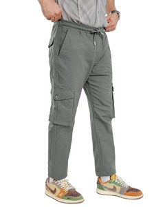 Custom Bandage <b>Overalls</b> Hip-hop Fried Street Ruffian Handsome <b>Men's</b> Trousers Cargo Pants <b>Men</b> with multiple size and colors. - Product Image 1