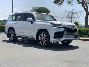 พวงมาลัย LX600 2022 Lexus AWD Drive SUV สำหรับเบาะหนังครอบครัวพวงมาลัยซ้ายอะลูมิเนียมอัลลอยแร็คหลังคา