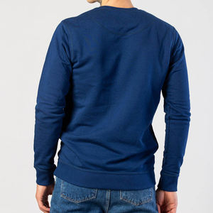 Heavyweight Plain 300 GSM algodón poliéster sudadera bordado en relieve personalizado sudadera cuello redondo sudadera hombres - Product Image 2