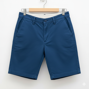 Pantalones cortos chinos informales al por mayor, pantalones de trabajo de algodón en colores sólidos, pantalones cortos informales en stock - Product Image 3