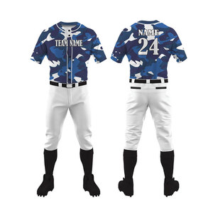 New Wholesale Custom Label Hot Fashion Professional Design Customer Demand <b>Baseball</b> Uniform <b>Sets</b> Breathable 100% Plus Size - Product Image 1
