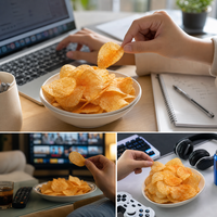 Chips de pommes de terre au goût de tomate Oishi 80g