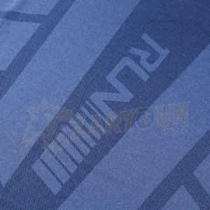 เสื้อกีฬาแขนสั้นระบายอากาศได้ดีสำหรับผู้ชายเสื้อยืดออกกำลังกายในยิมแห้งเร็วพิมพ์โลโก้ผ้าถักสำหรับวิ่ง - Product Image 2