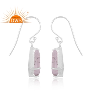 Nuevo diseño elegante, pendientes colgantes de plata de ley fina con gema de rutilo negro natural, joyería para mujer, regalo para ella. - Product Image 3