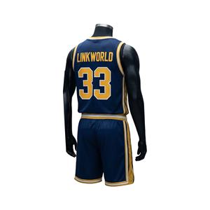 Maillots de basketball personnalisés, confortables, légers, 100 % polyester, respirants, sans manches, pour joueurs de ligue universitaire - Product Image 3
