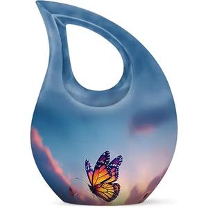 Venta al por mayor de urnas de cremación de metal con diseño hecho a mano ideal para cenizas humanas con logotipo personalizado del exportador y fabricante indio - Product Image 1