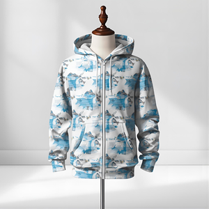 Conjunto de Sudadera con capucha para niños | Chándal de lana de algodón con impresión personalizada y opciones de bordado Impresión de logotipo personalizado y bordado disponible - Product Image 1