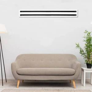 Diffusore Lineare Tecnosystemi con Serranda a 2 Fessure in Alluminio Anodizzato per Sistemi HVAC Domestici Modello PWC300024 Lunghezza 1500mm - Product Image 2