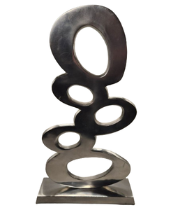 Sculpture en métal doré au design unique Pièce maîtresse de table Chevet contemporain fait à la main Décoration de maison moderne de luxe - Product Image 4