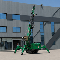 Grue araignée Tonlita 4 tonnes 5 tonnes, mini-grues hydrauliques 3t 12 tonnes 3 tonnes 10 tonnes, chenillée électrique, petite, fabriquée en Chine, avec godet