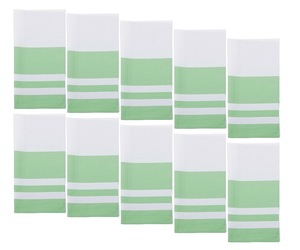 Lot de 6 serviettes en coton carrées vintage faites à la main 100% réutilisables avec motif brodé personnalisable pour la maison ou l'avion - Product Image 6