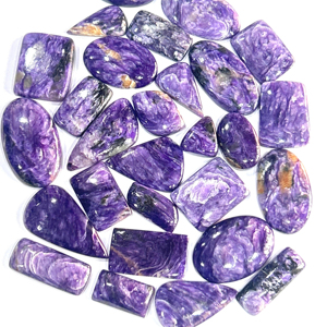 อัญมณีทรงหลวมชาโรไรต์ธรรมชาติขนาดฟรีไซส์ - Product Image 1