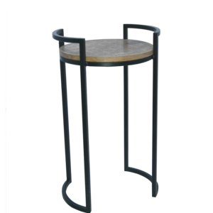Modern Custom Size Nordic Design Living Room Side <b>Table</b> Wooden Small <b>Round</b> Top and Metal Frame With Handle Coffee Side <b>Table</b> - Product Image 1