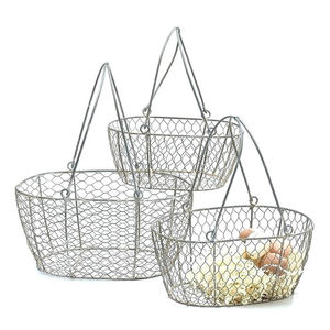 Metal Iron <b>Wire</b> <b>Baskets</b> Set of 3 Manufacture - Product Image 2