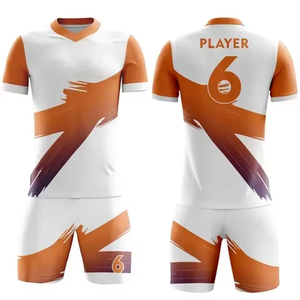 Vente chaude ensemble de course vêtements de sport vêtements de football vêtements de football taille adulte nouvelle mode maillot de football maillot de football - Product Image 6