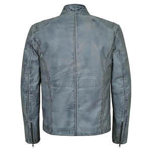 แจ็กเก็ตหนังแกะมีฮู้ดสำหรับผู้ชาย, มีสไตล์น้ำหนักเบาปกเสื้อมีกระเป๋าของตกแต่งคุณภาพสูงสินค้าใหม่สำหรับฤดูหนาว - Product Image 4