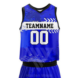 ชุดบาสเก็ตบอลสำหรับผู้ชายและ100% ชุดกีฬาพิมพ์ลายโพลีเอสเตอร์ออกแบบโลโก้ได้ตามต้องการ - Product Image 4