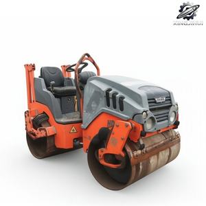 Rodillo Compactador Vibratorio de Doble Tambor HAMM HD10 Usado, 3 Toneladas de Peso Operativo, Marca Alemana Original, Compactador de Tamaño Pequeño - Product Image 1