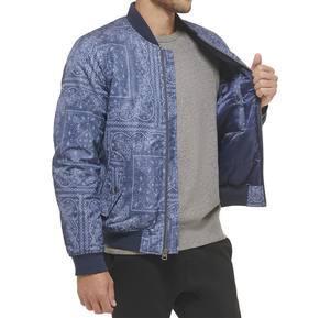 Veste en cuir universitaire décontractée de grande taille pour hommes, hiver, couleur bloc, conception côtelée, chenille, broderie, saison d'automne, service OEM - Product Image 6
