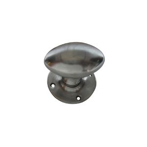 Forme ronde couleur argent poignée de serrure de porte de bureau qualité supérieure Style moderne en fonte levier poignée de porte accessoire de quincaillerie - Product Image 3