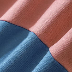 Sweats à capuche à manches patchwork unisexes épais et lourds en molleton vierge personnalisé de gros - Product Image 3