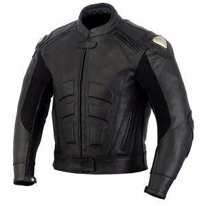 Vestes de moto pour hommes en cuir véritable noir de qualité supérieure, imperméables, personnalisées, nouvelle arrivée, ajustables - Product Image 3