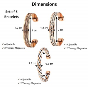 100% <b>Copper</b> Cuff <b>Bracelet</b> Made in India - Product Image 6