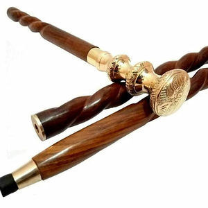 Canne de marche en bois de haute qualité à prix abordable, durable, faite à la main, design moderne, toucher réel, personnalisable pour la décoration intérieure - Product Image 1