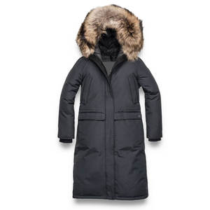 Chaqueta Parka de burbujas larga para mujer con relleno de algodón impermeable personalizada en otoño invierno abrigo de piel sintética con paneles de lujo de gran tamaño - Product Image 4