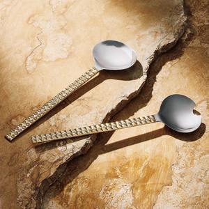 Ensemble de serveurs à salade à poignée en laiton classique Ustensile de service à manger intemporel Ustensiles de cuisine décoratifs - Product Image 6