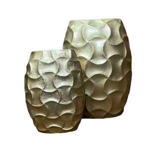 Vase à fleurs design en aluminium Pot de fleurs de luxe plaqué or de qualité supérieure Hot Selling Classic Stylish Decorative Flower Vase - Product Image 4