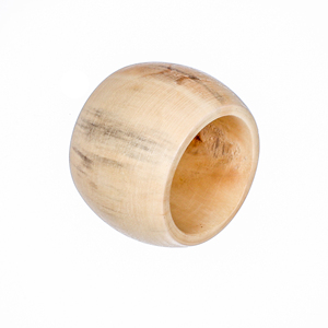 Servilletero de madera maciza Decoración de mesa redonda de calidad premium para bodas y Navidad Hecho por exportadores - Product Image 1